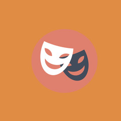 masks icon.flat design