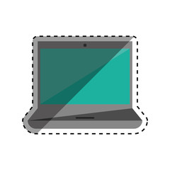 laptop pc computer icon vector illustration graphic design