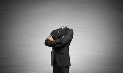 Businessman without head