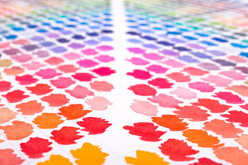 Aquarell Farben auf Papier mit Unschärfe