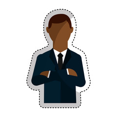 businessman avatar isolated icon vector illustration design