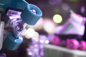 Skateboard in skate store