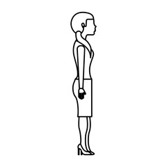 businesswoman avatar isolated icon vector illustration design