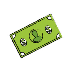 Money billets isolated icon vector illustration graphic design