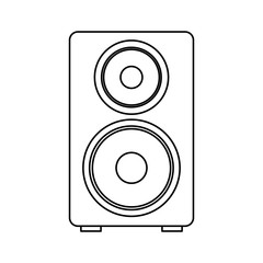 speaker audio device icon vector illustration design
