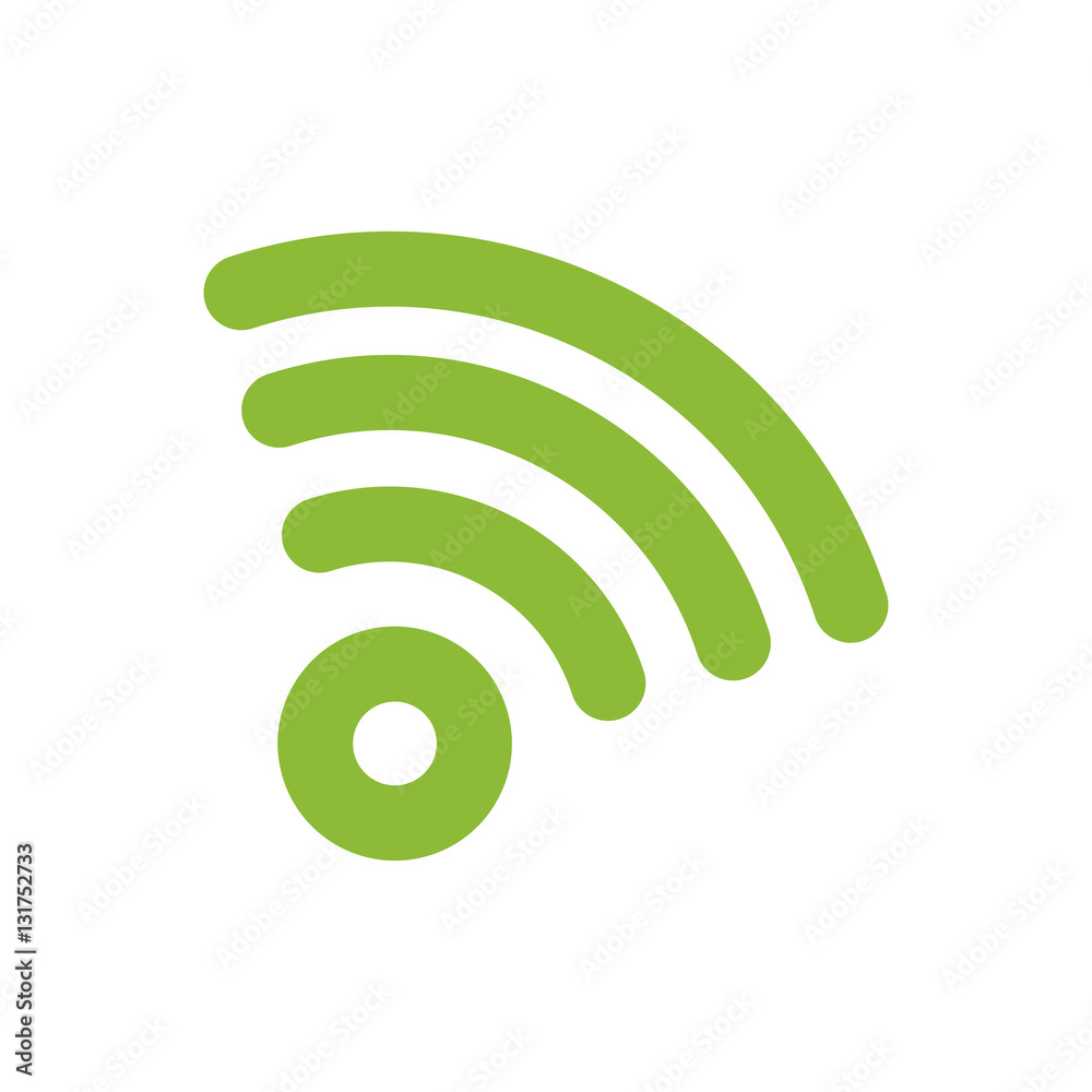 Sticker wifi zone symbol icon vector illustration graphic design