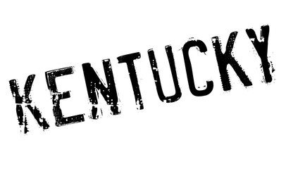 Kentucky stamp rubber grunge