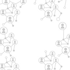 World networking connection icon vector illustration graphic design