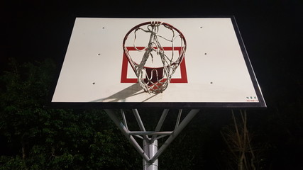 Basketball hoop and ball Illustration