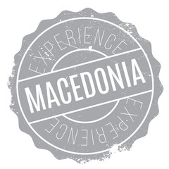 Macedonia stamp rubber grunge