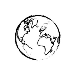 Isolated world earth icon vector illustration graphic design