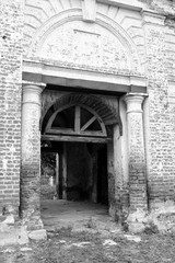 Gate of destroyed church.