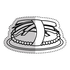 delicious japanese food isolated icon vector illustration design