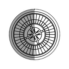 Casino Roulette game icon vector illustration graphic design