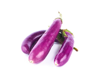 Eggplant purple on a white background.