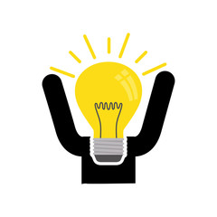 Bulb or big idea icon vector illustration graphic design