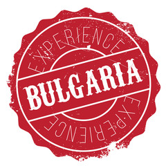 Obraz premium Bulgaria stamp rubber grunge