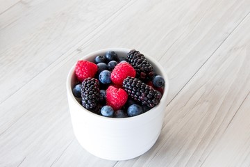 Summer berries in a bowl