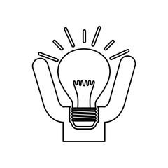 Bulb or big idea icon vector illustration graphic design