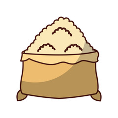 flour ingredient isolated icon vector illustration design