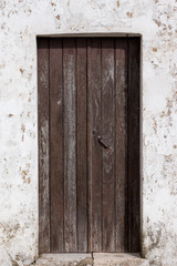 old wooden door