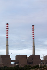Fototapeta na wymiar thermoelectric coal-fired power station