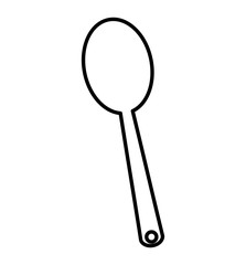 spoon wood cutlery isolated icon vector illustration design