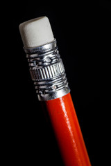Red Pencil with white eraser top