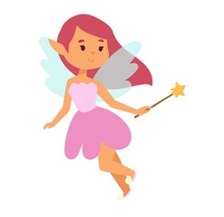 Fairies cartoon character vector.