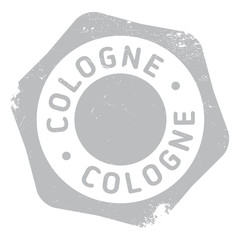 Cologne stamp rubber grunge