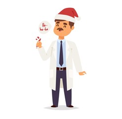 Doctor character vector isolated