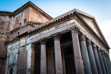 Obraz premium Detail of the Pantheon of Rome