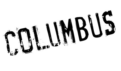 Columbus stamp rubber grunge