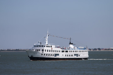 Fototapeta na wymiar Passenger boat transport