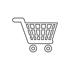 isolated cart shopping icon vector illustration graphic design