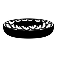 delicious sweet pie icon vector illustration design