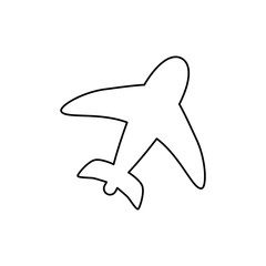 Airplane travel symbol icon vector illustration graphic design