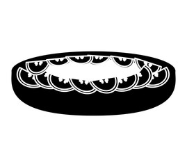 delicious sweet pie icon vector illustration design