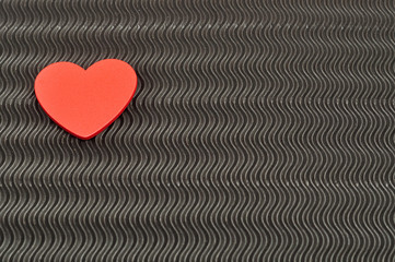 Valentine's Day. A red heart