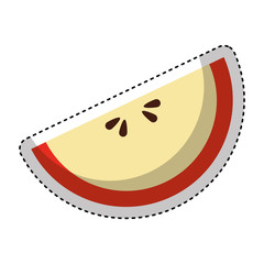 delicious apple fruit icon vector illustration design