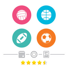 Sport balls. Volleyball, Basketball, Soccer.