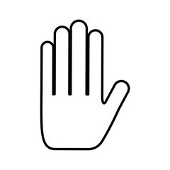 hands human made icon vector illustration design