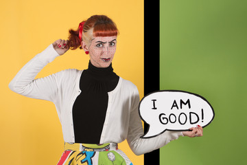 Pop art fashion girl