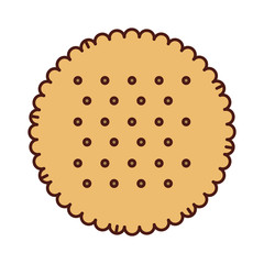 delicious sweet cookies icon vector illustration design