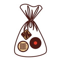 delicious sweet cookies icon vector illustration design