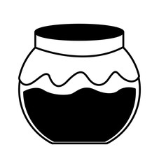 fruit conserve in jar icon vector illustration design
