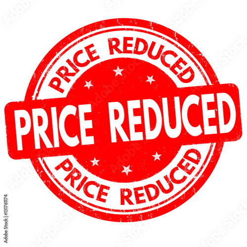 "Price reduced sign or stamp" Stock image and royaltyfree vector files