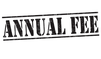Annual fee sign or stamp