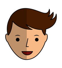 young man avatar character vector illustration design