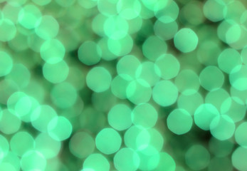 Blurred bokeh background in green. Good for Saint Patrick's Day in March